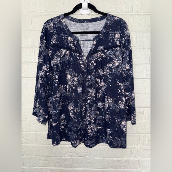 SONOMA women’s floral blouse Sz XXL ✨ - Picture 1 of 8